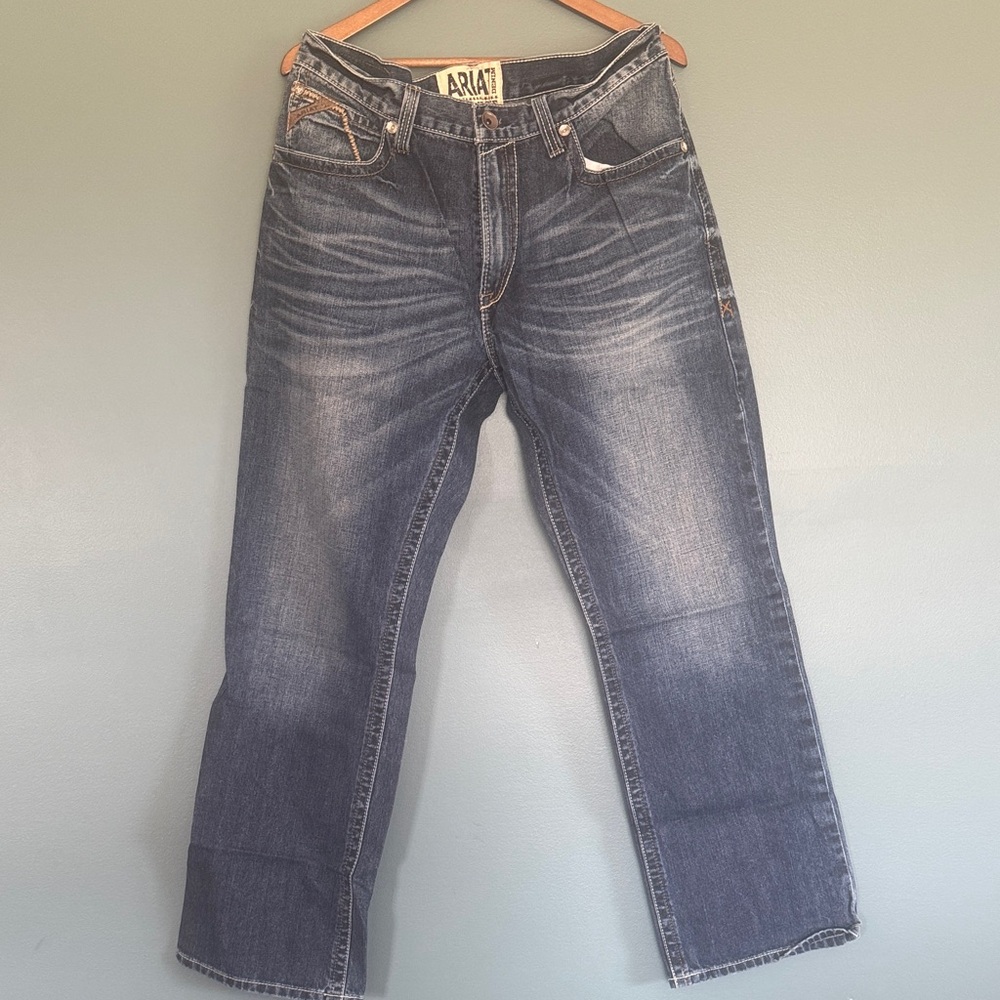 Ariat Men's Relaxed Fit Dark Blue Jeans